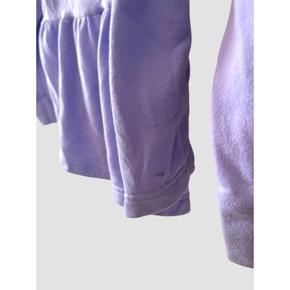 Nike Girl's Pullover Hi Lo Mock Neck Ruffle Back Sweatshirt  SM Lilac Purple - Picture 4 of 5